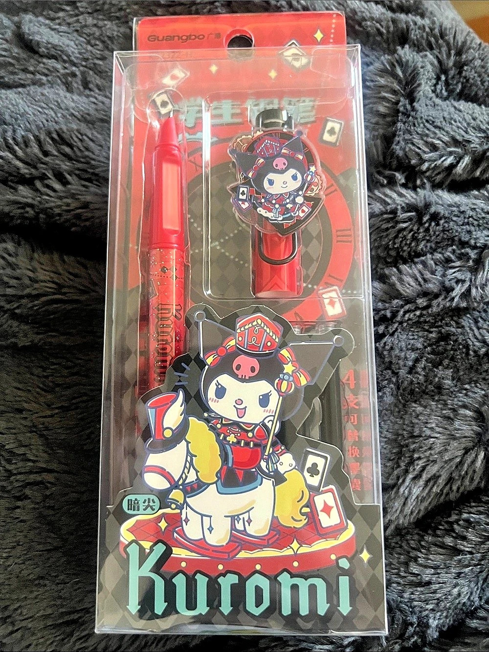 Sanrio Kuromi fountain pen Set in Red & Black NWT